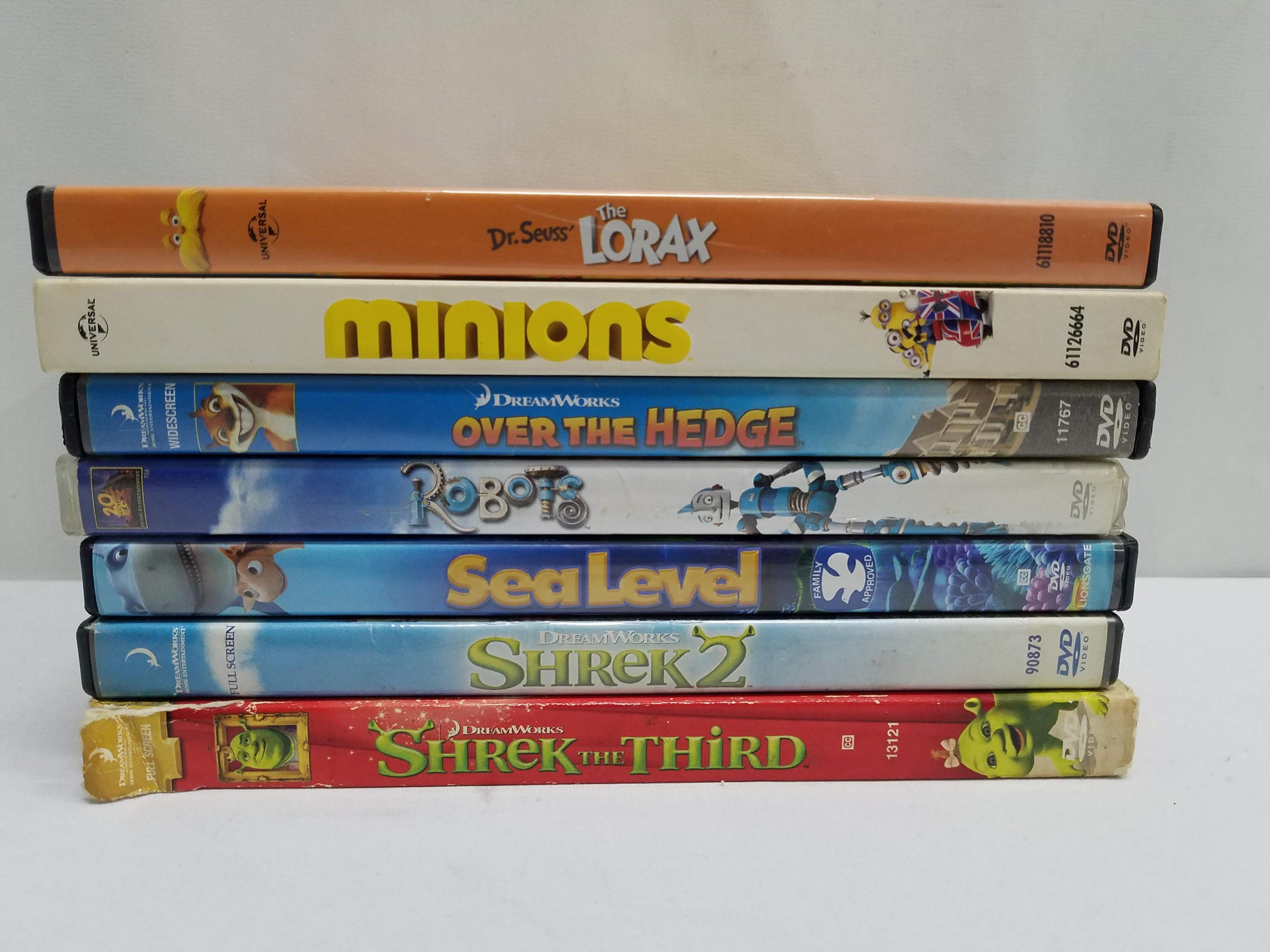 7 Movies on DVD Rated PG: Lorax -to- Shrek the Third