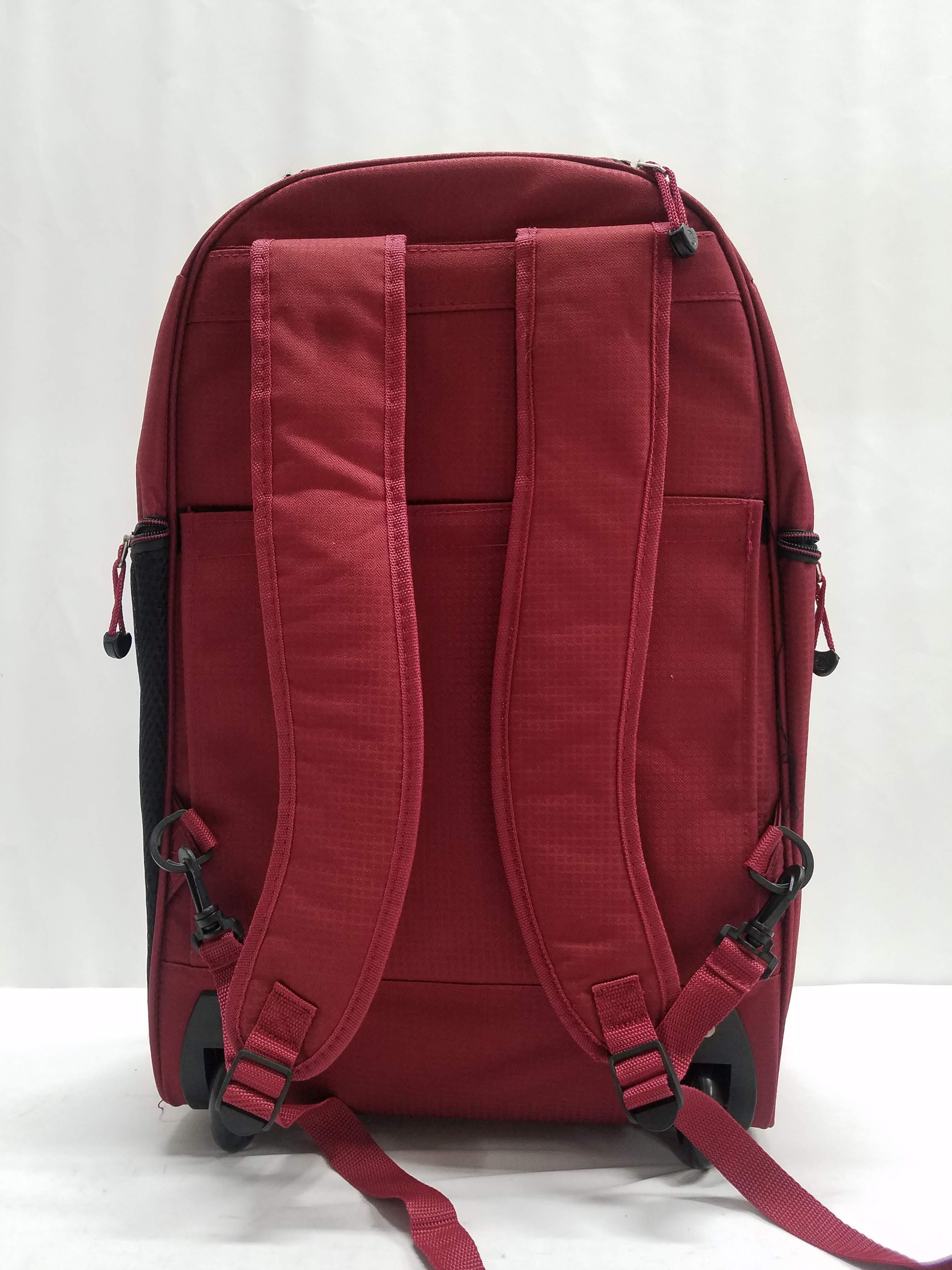 Coleman 22" Rolling Backpack, Maroon - New