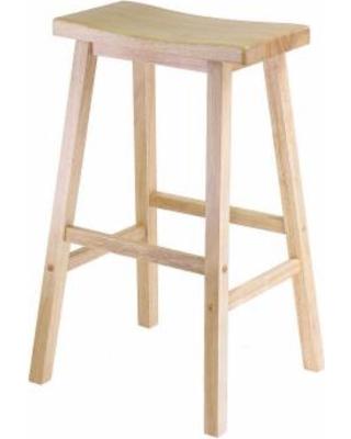 Winsome Saddle Bar Stool, Natural Finish, Requires Assembly - New