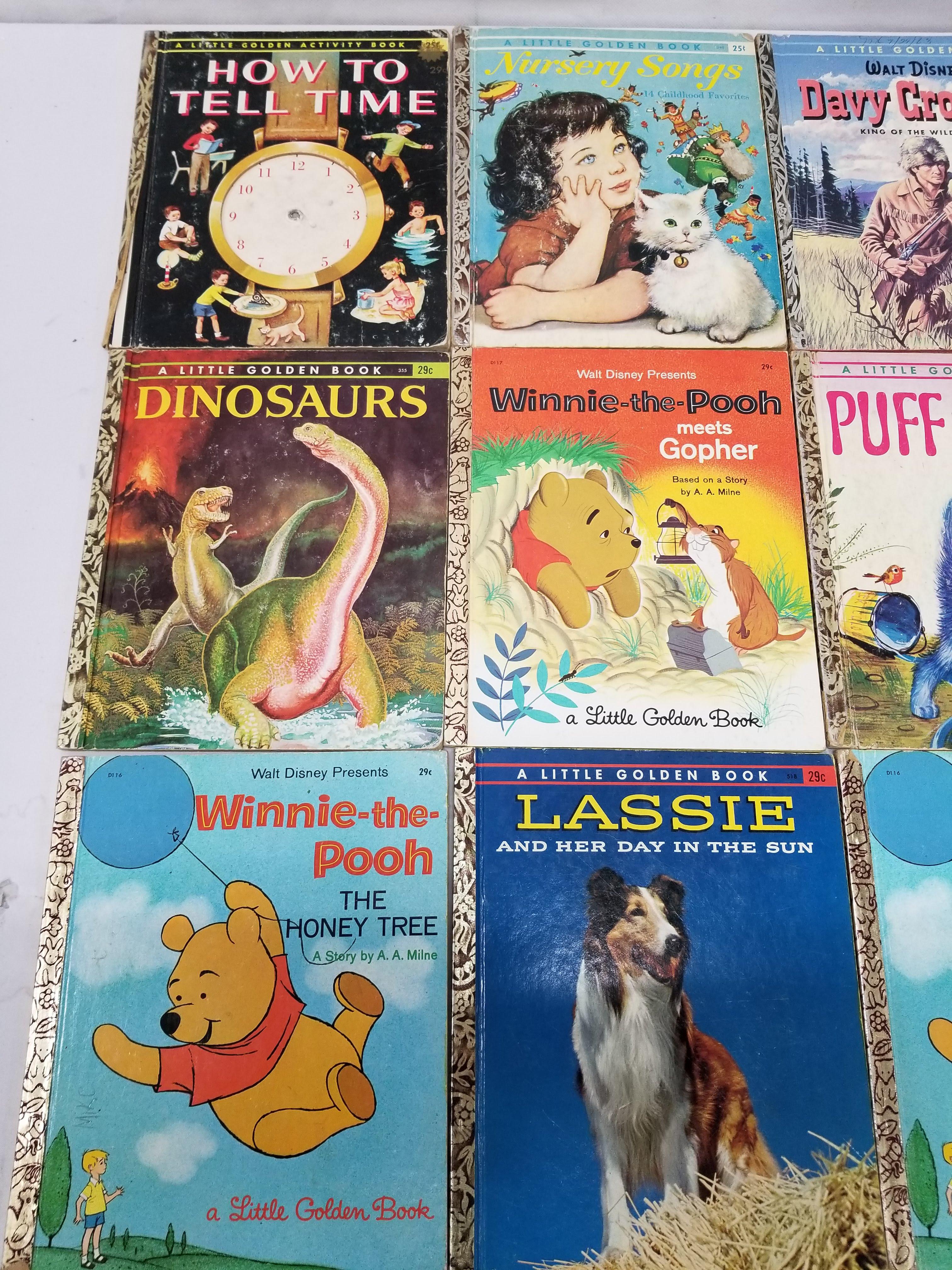 14 Vintage Little Golden Books: How To Tell Time -to- The New Pony