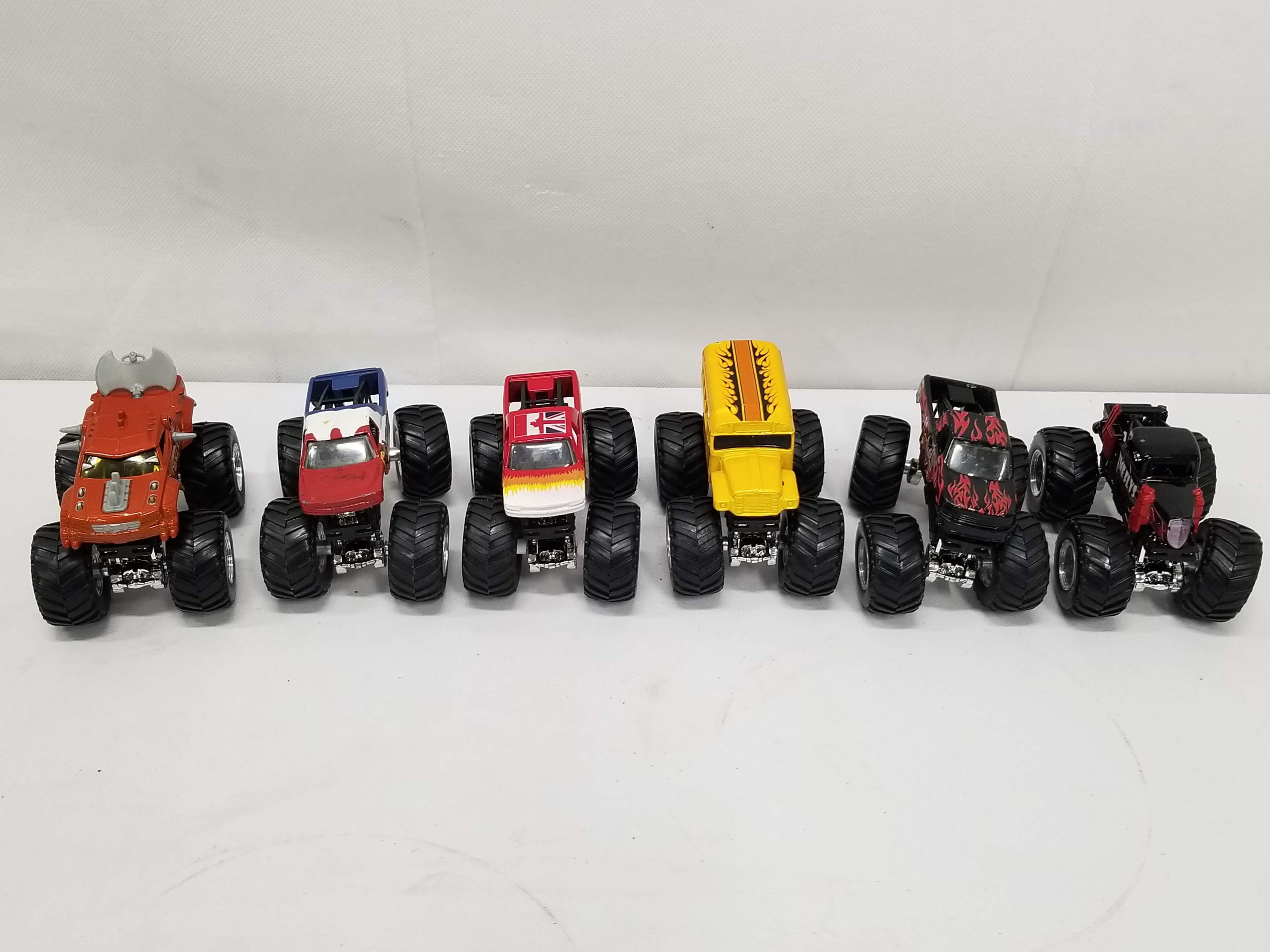 6 Smaller Monster Truck Toys: Driving Skool, Time Flys, etc.