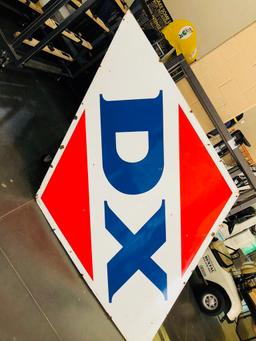 1962 Porcelain DX Sign, Original