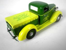 Liberty Classics 1937 Chevy Pickup in John Deere Livery Coin Bank w/Key