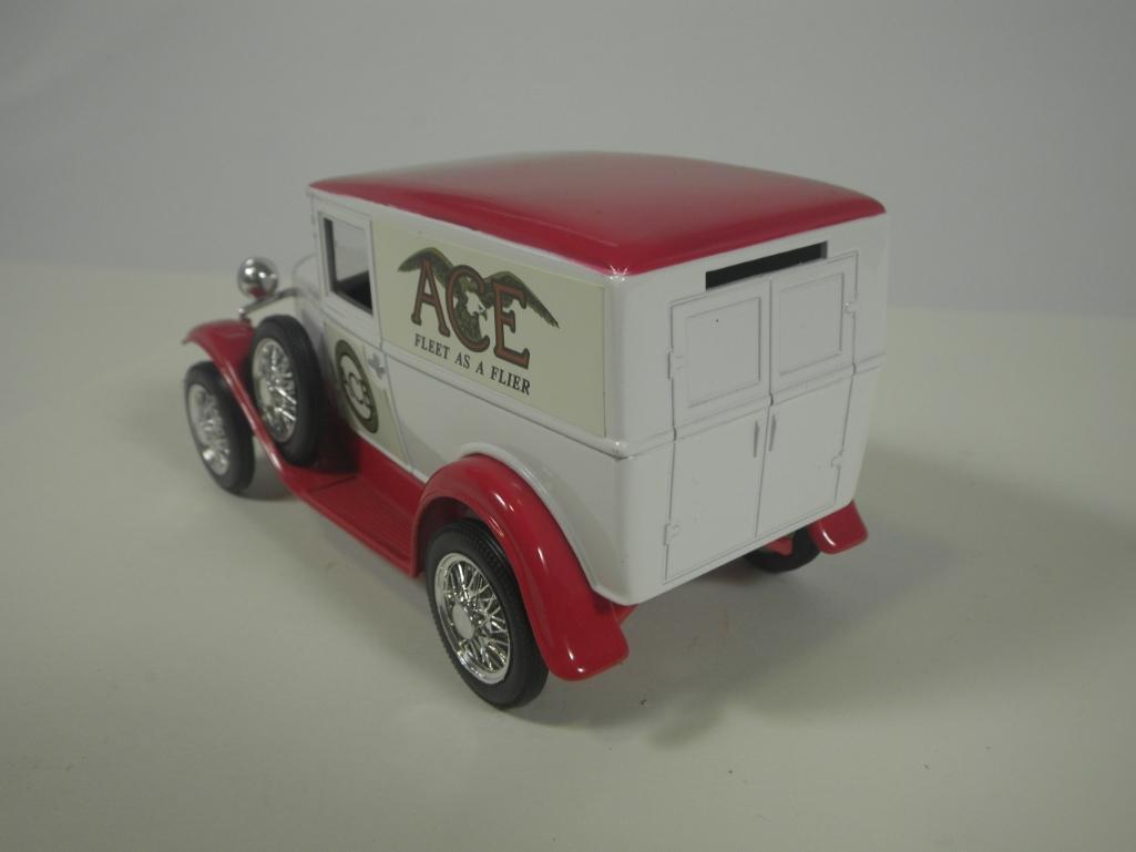 Liberty Classics Model A Delivery Van "Ace" 1:25 Scale Coin Bank w/Key & Box