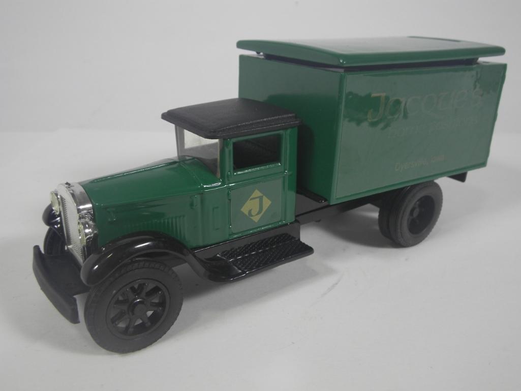 Joseph L Ertl Freight Truck Coin Bank w/Key & Box