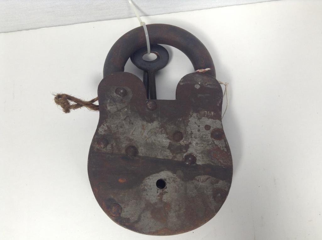 Antique Remington Lock with 2 Skeleton Keys