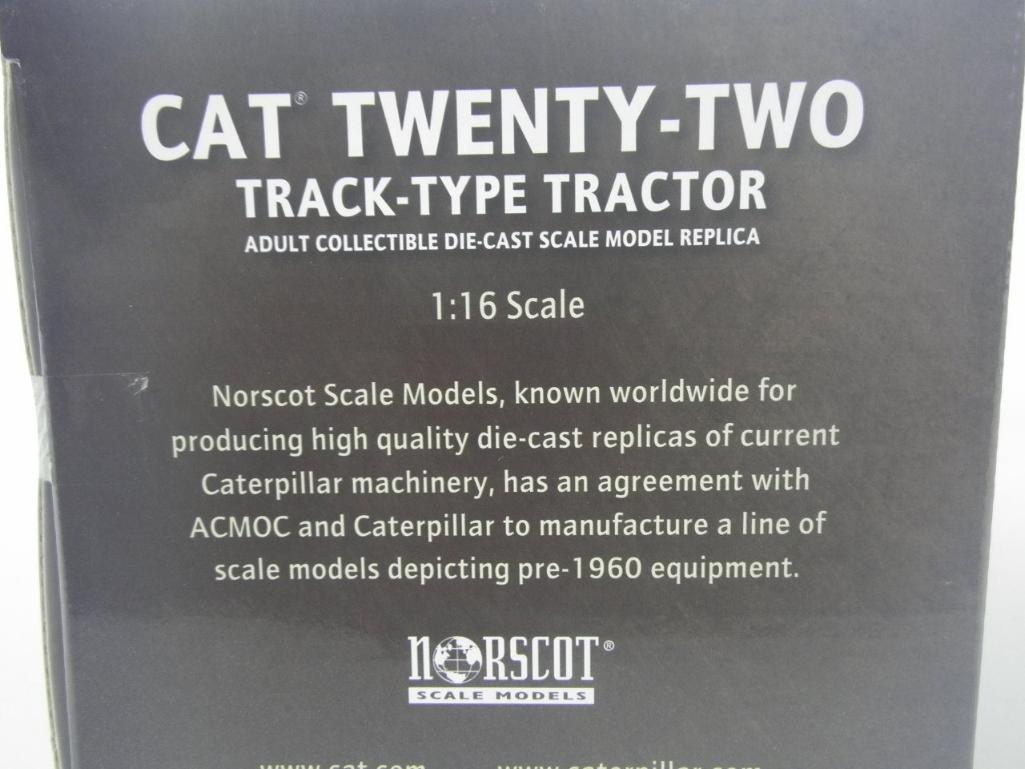 Norscot Caterpillar Twenty-Two Track Type Tractor 1:16 Scale Model, New in Box