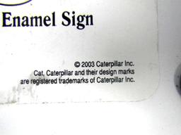 2003 Caterpillar No. 46 Porcelain Enamel Sign