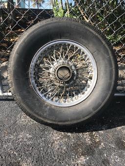 Set of 14" Knockoff Wire Wheels