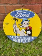Ford Popeye Single Sided Sign