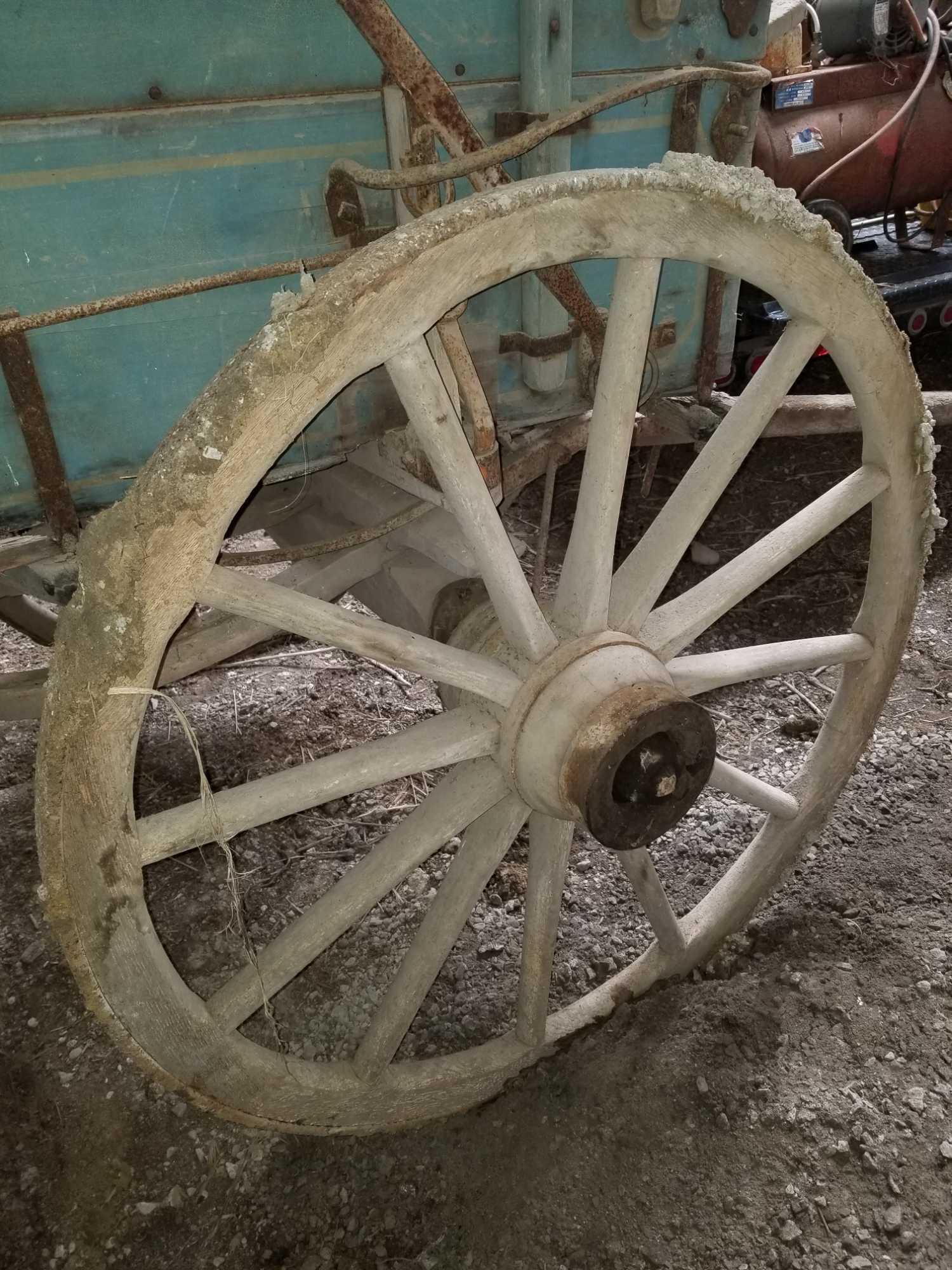 "THE MITCHELL" WOODEN HIGH WHEEL WAGON