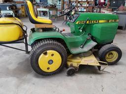 JOHN DEERE 214 GARDEN TRACTOR