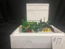 THE MODEL A TRACTOR WITH 290 SERIES CULTIVATOR 1/16 SCALE NO.5633 NIB