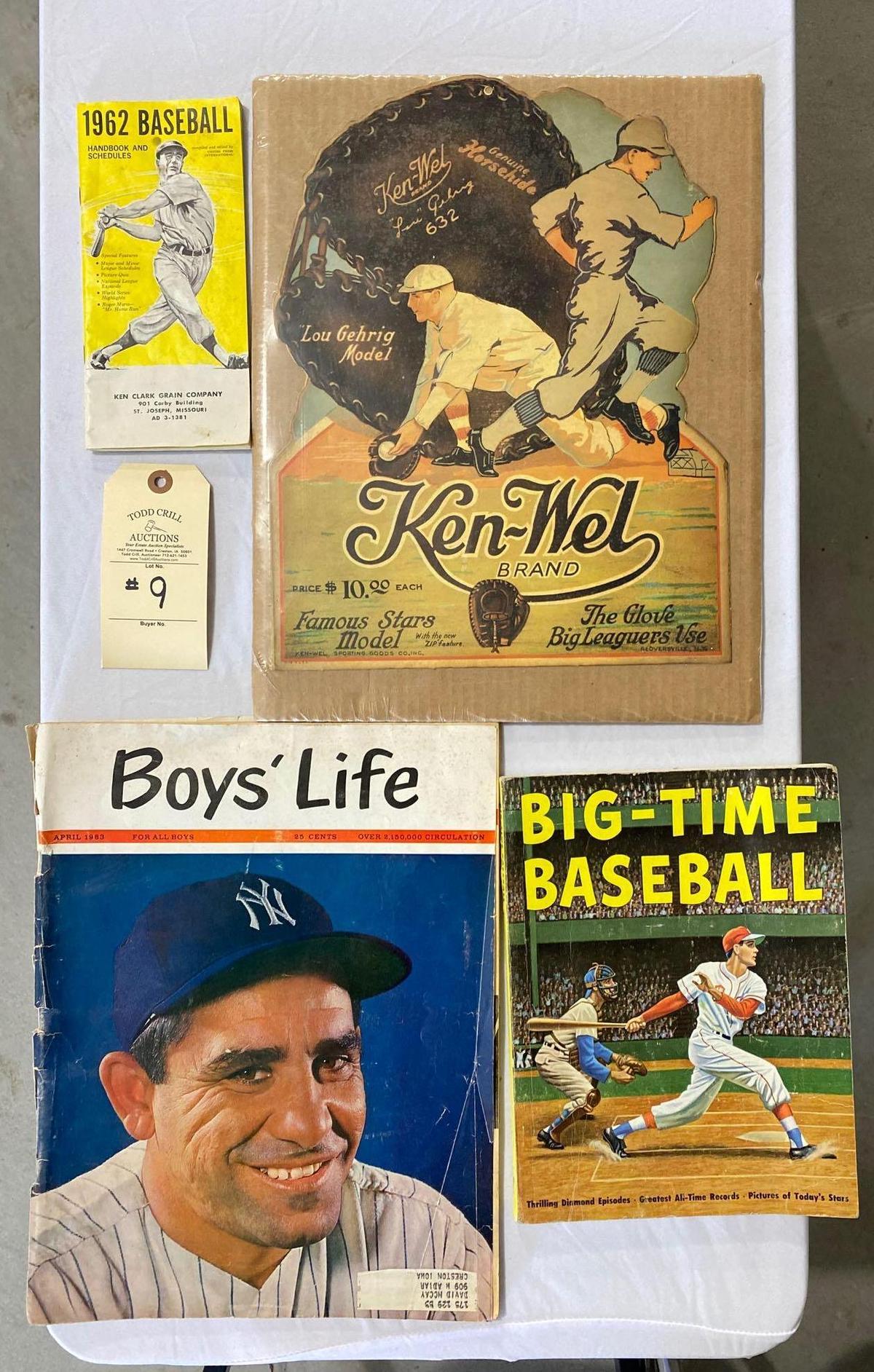 BASEBALL MEMORABILIA AND ADVERTISING