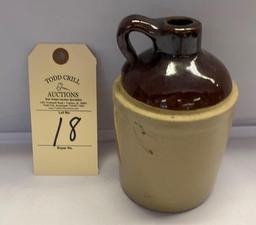 UNIVERSITY OF IOWA ADVERTISING CROCK JUG