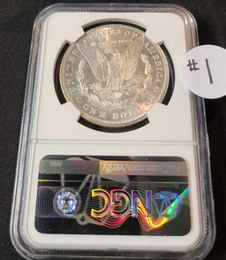 1887 MORGAN SILVER DOLLAR NGC MS66