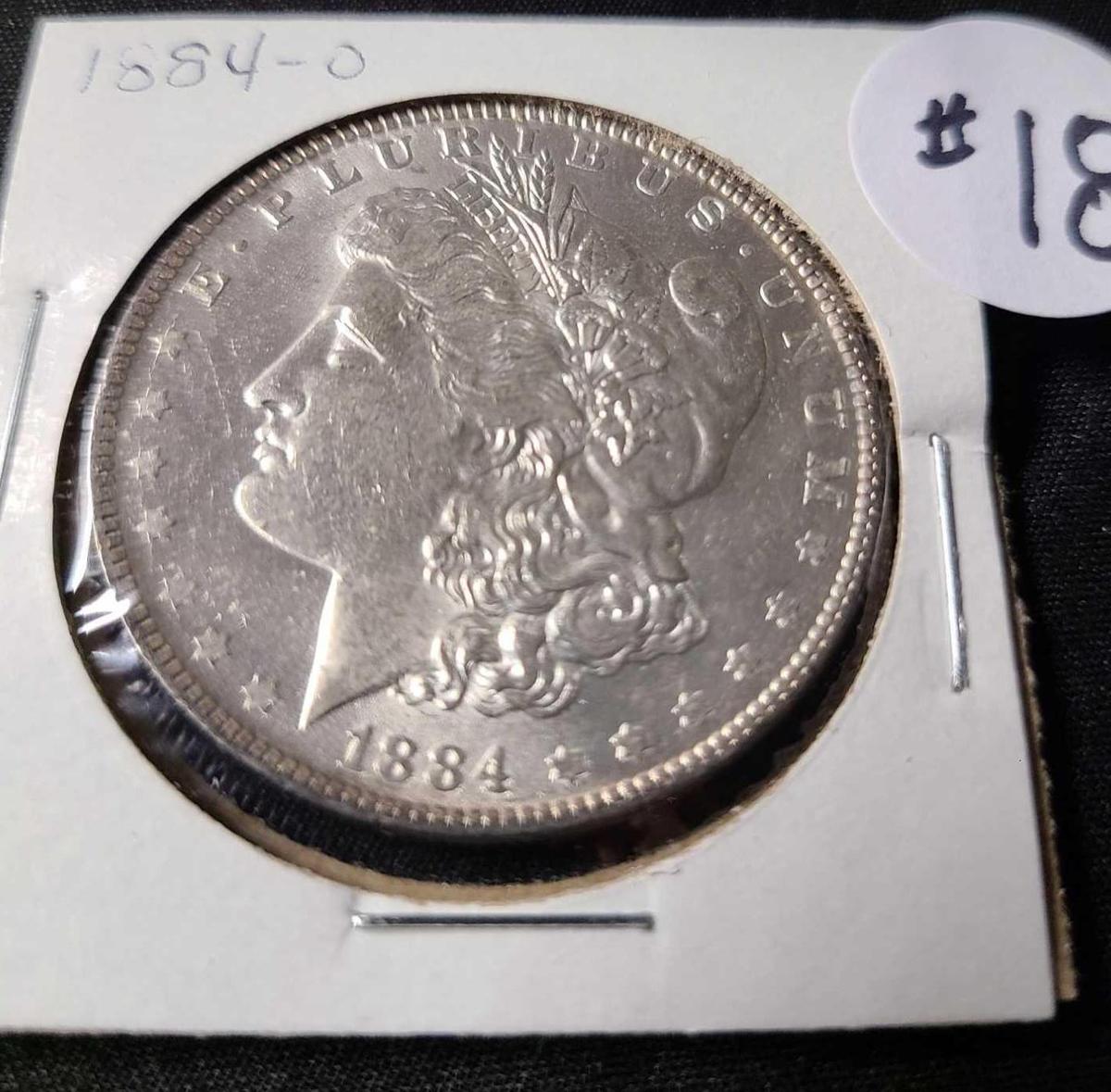 1884-O MORGAN SILVER DOLLAR