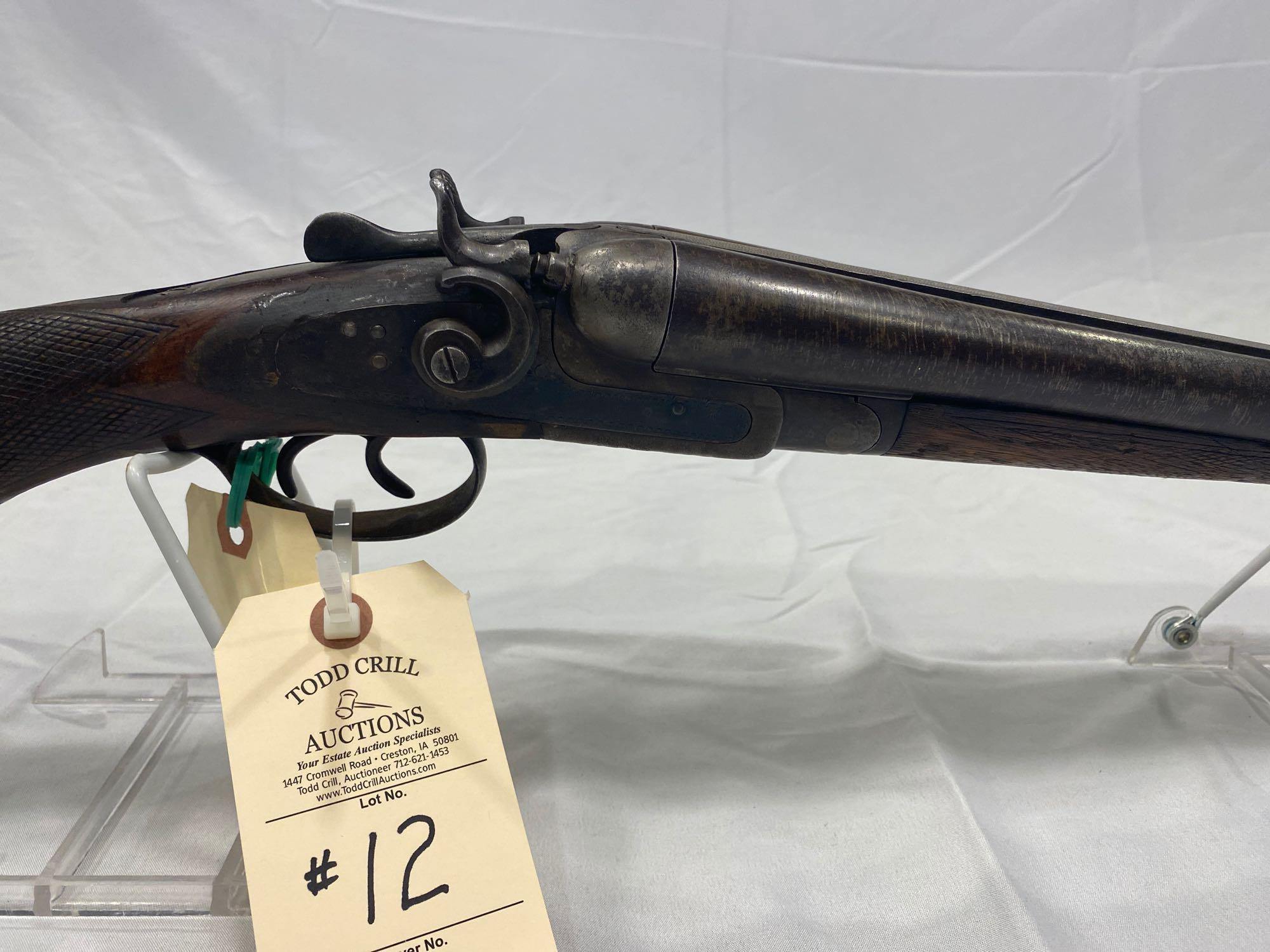 SEARS ROEBUCK CO, PINKERTON DETECTIVE AGENCY 12 GA DOUBLE BARREL SHOTGUN