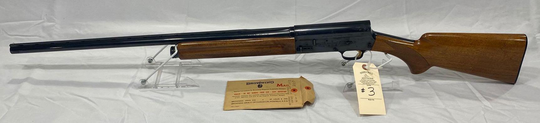 BROWNING "MAGNUM TWENTY", 20 GA SHOTGUN