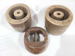 Antique wooden hat stretchers