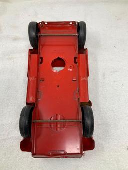 Vintage Buddy L pressed steel red truck