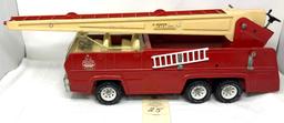 Vintage Tonka pressed steel fire truck with ladder