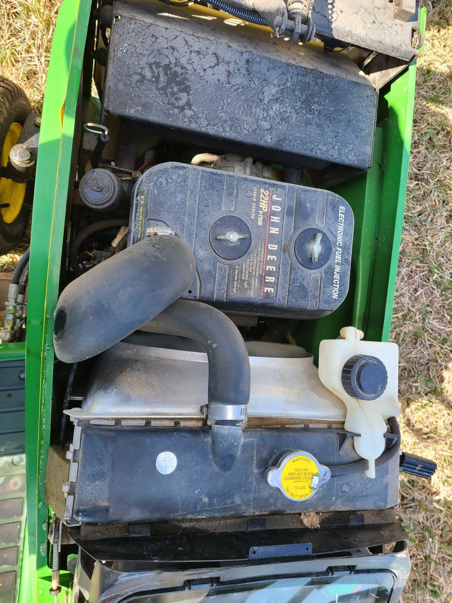 John Deere 445 All Wheel Steer Garden Tractor w/JD 47 Quick Hitch Snow Blower