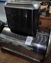 Black and Decker Toaster and Stainless Bread Box