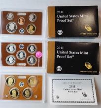 2 - 2011 UNITED STATES MINT PROOF SETS- INCOMPLETE