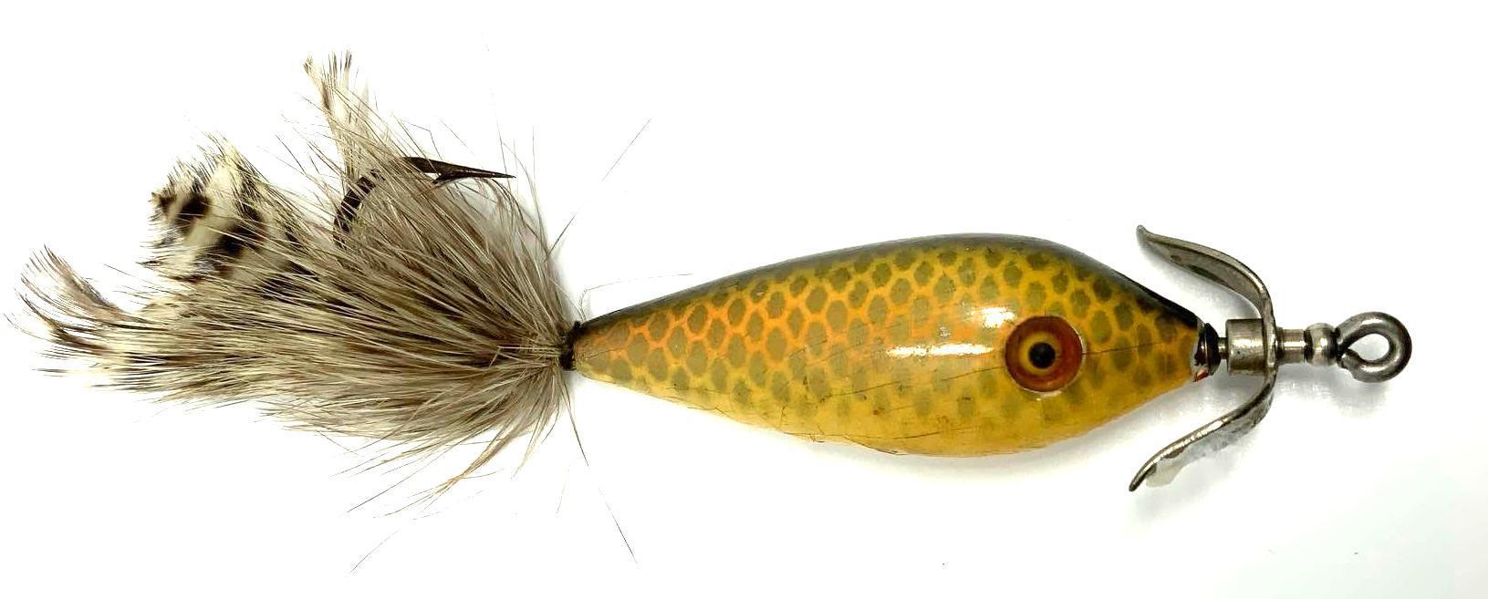 HEDDON 1924 WALTON FEATHER TAIL LURE