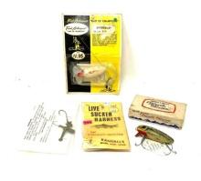 FOUR VINTAGE LURES