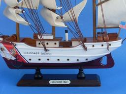 Wooden United States Coast Guard USCG Eagle Model Ship 15''