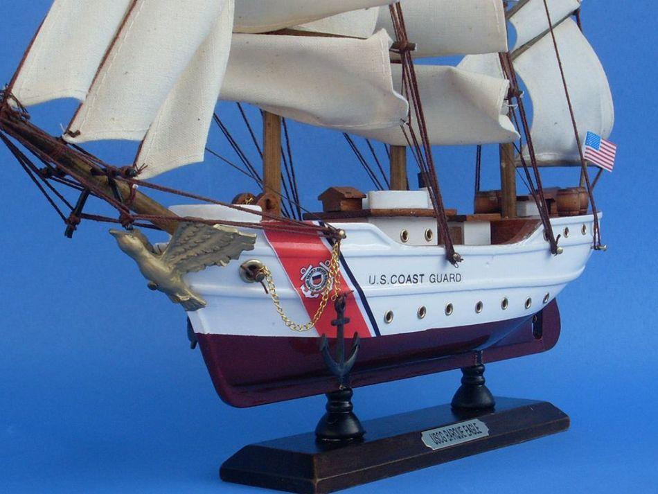 Wooden United States Coast Guard USCG Eagle Model Ship 15''