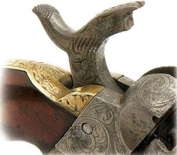 Civil War ?Wolf Hammer? Engraved Manhattan, NY Black Powder Revolver.