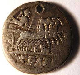 Ancient Silver Denari of Fabius Labeo (124 B.C)