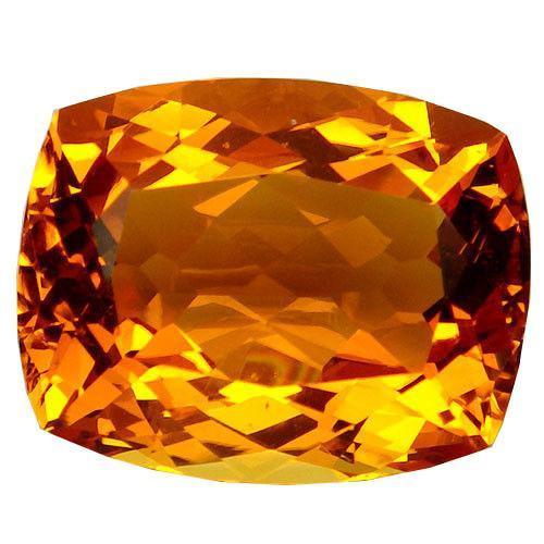 43.3ct. Golden Orange Citrine Cushion