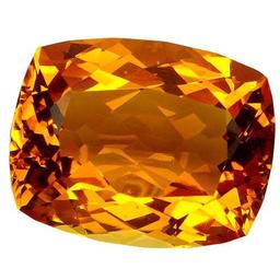 43.3ct. Golden Orange Citrine Cushion