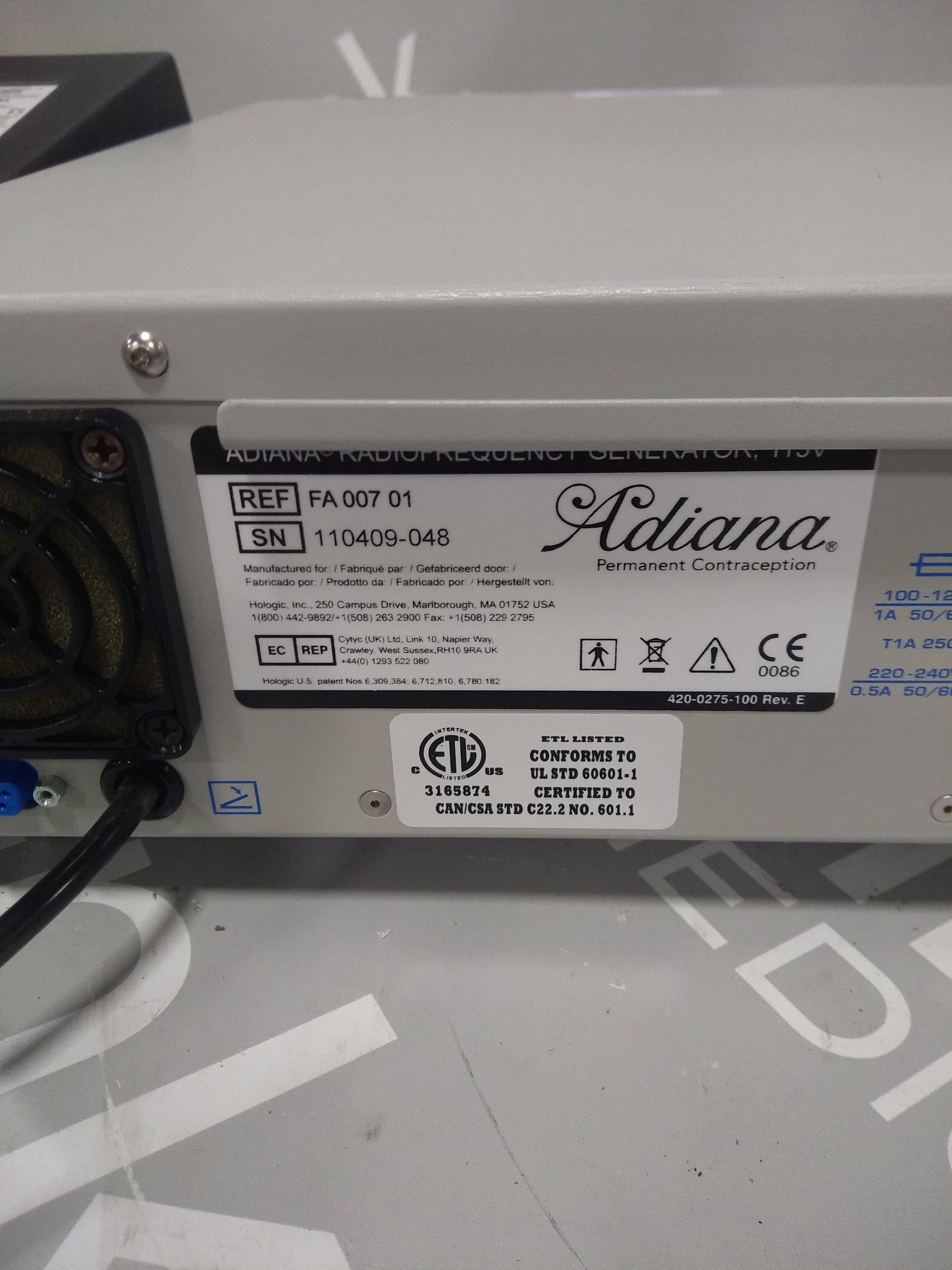 Adiana RadioFrequency RF Generator - 60976