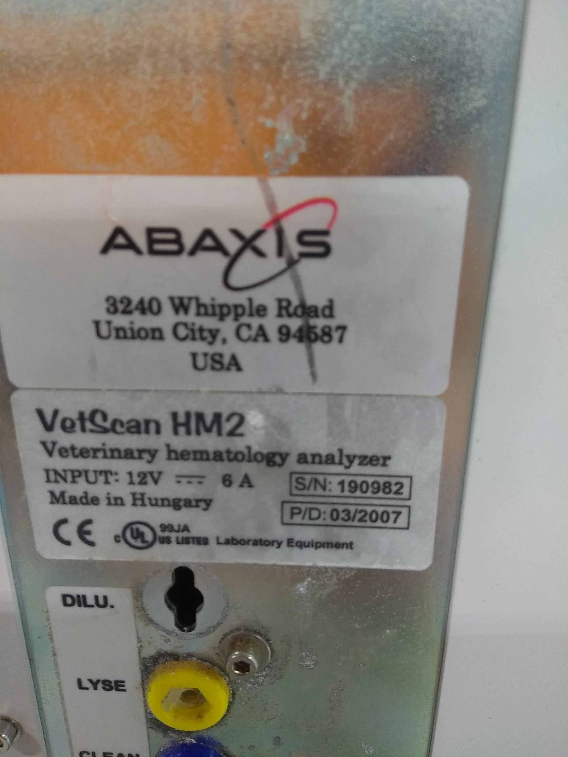 Abaxis VetScan HM2 Hematology Analyzer - 51605