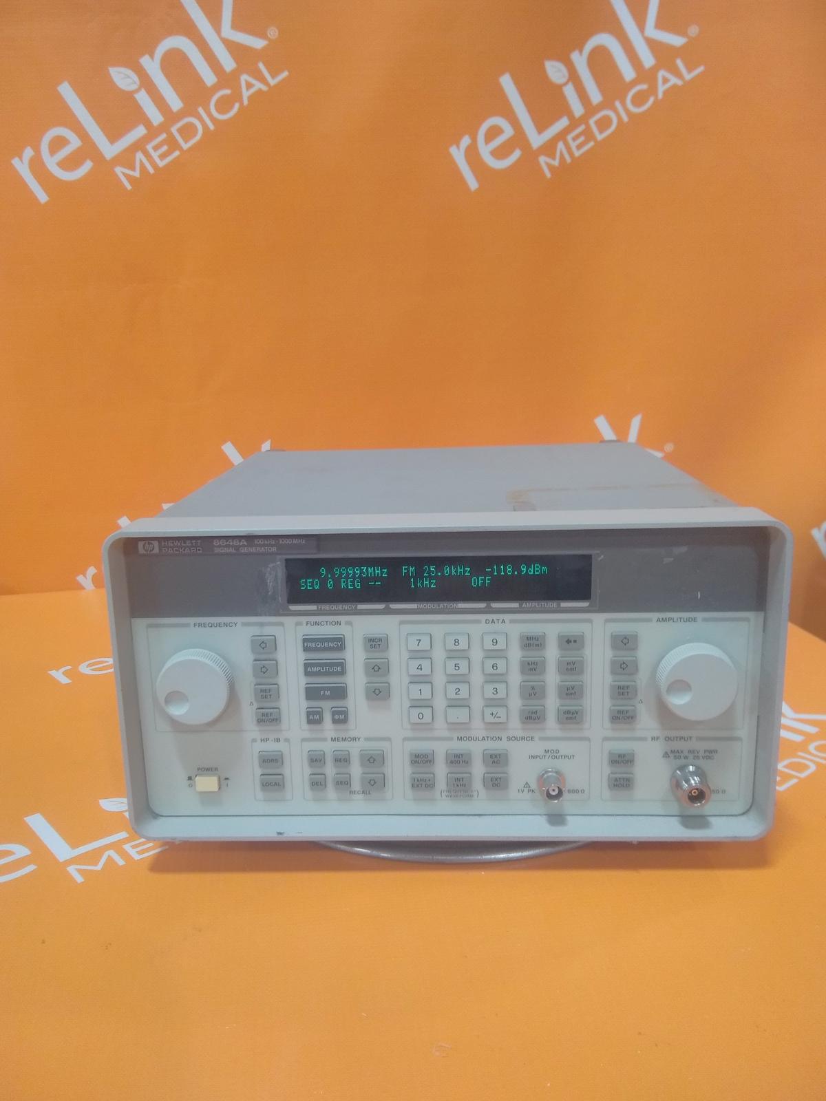 Agilent 8648A Signal Generator 100 kHz - 1000 MHz - 098037