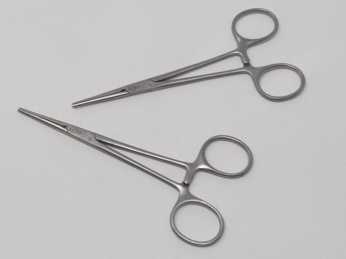 Aesculap, Inc. BH154R Crile Forcep 1x2 Teeth - Set of 2 - 100215