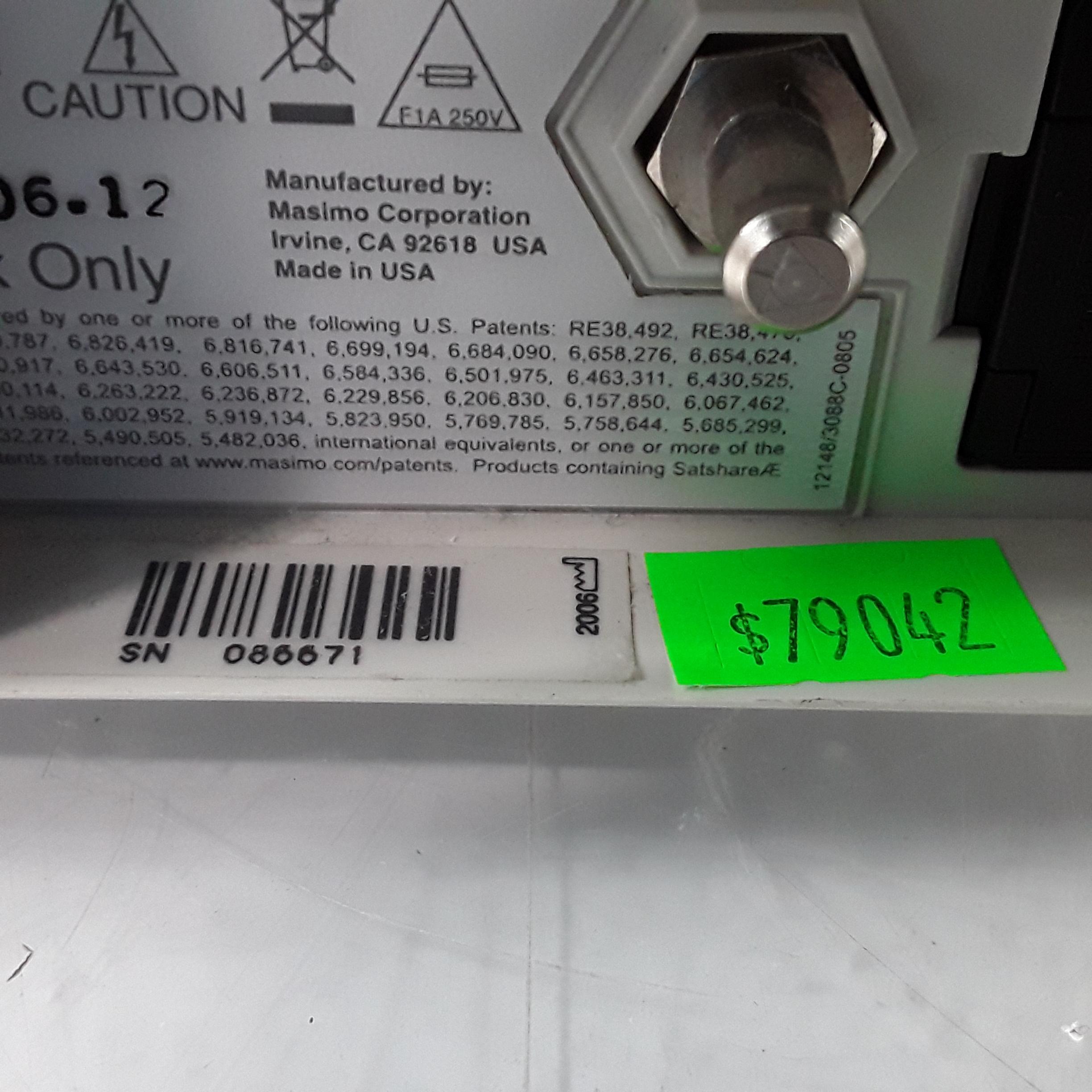 Masimo Radical 7 Pulse Oximeter w/ Base - 364194