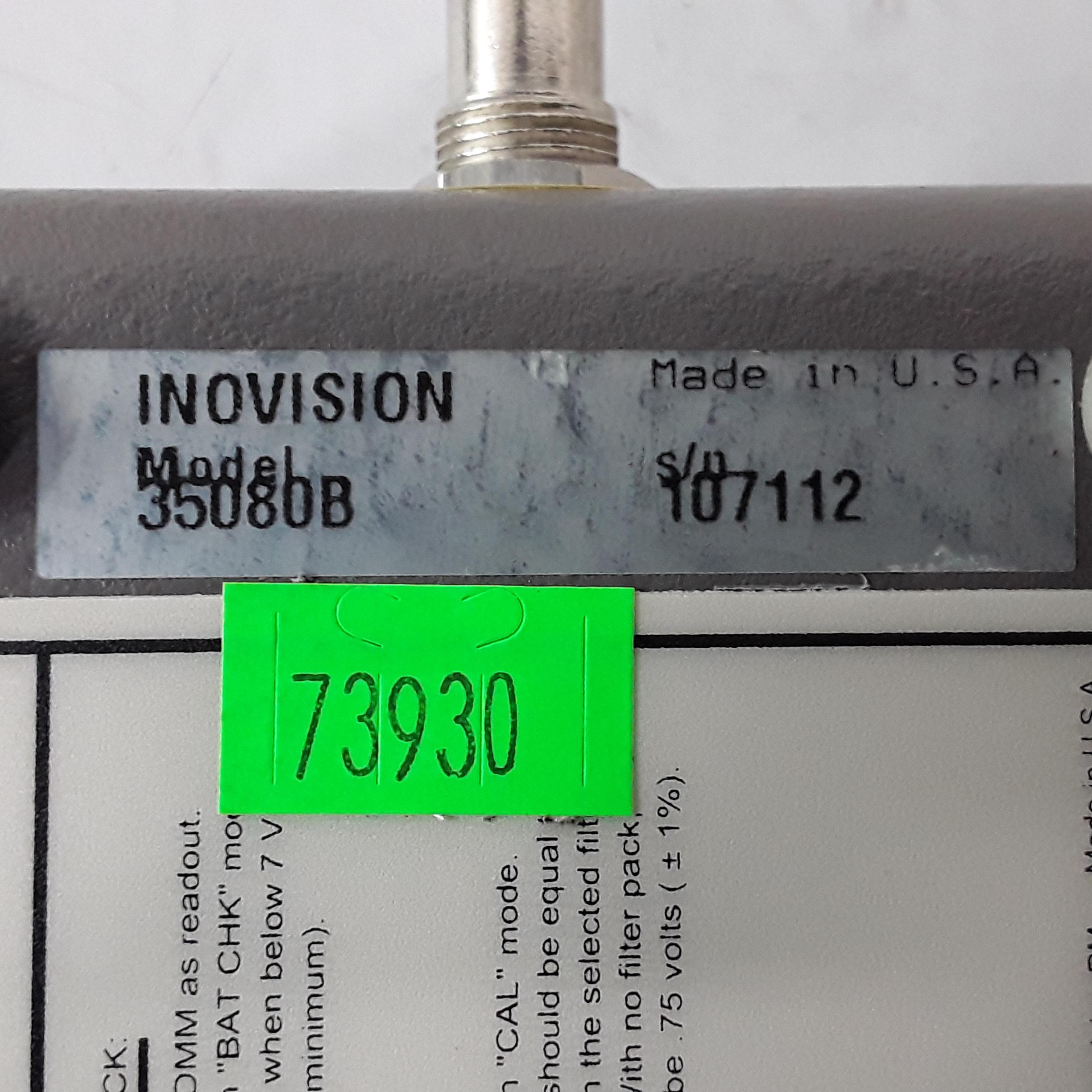 Inovision Radiation Measurements 35080B kVp Divider - 350699