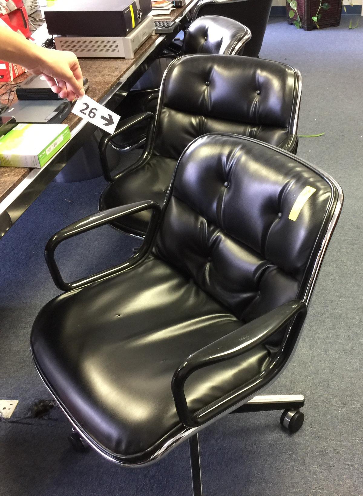 Knoll Black Conference Chairs