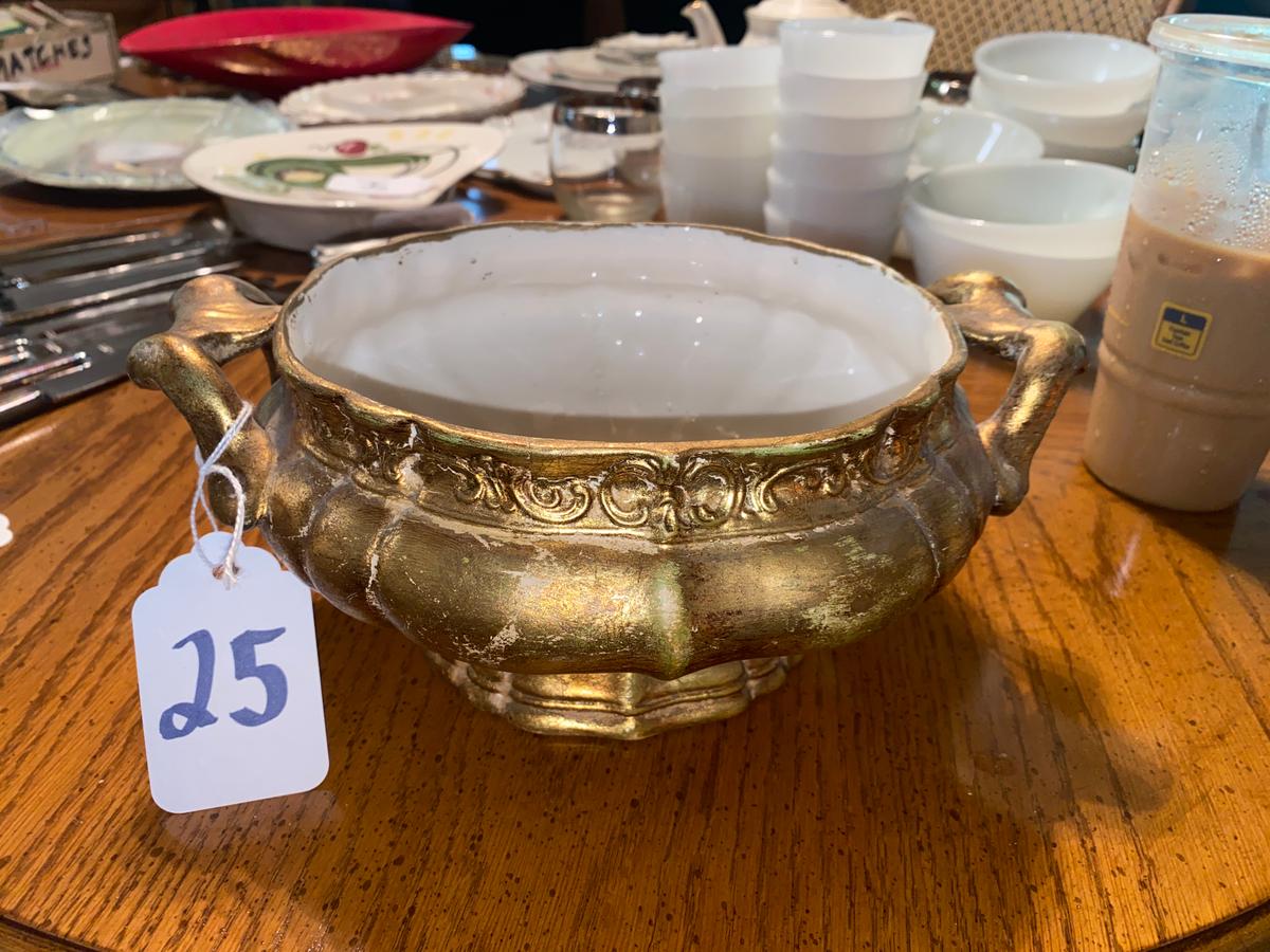 Gold Gilt Pottery-made in Italy