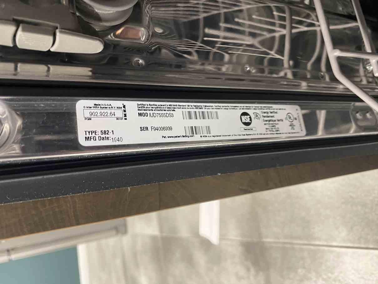Ikea S.S. Dishwasher IUD7555D53