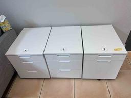 2 Draw Rolling Cabinets