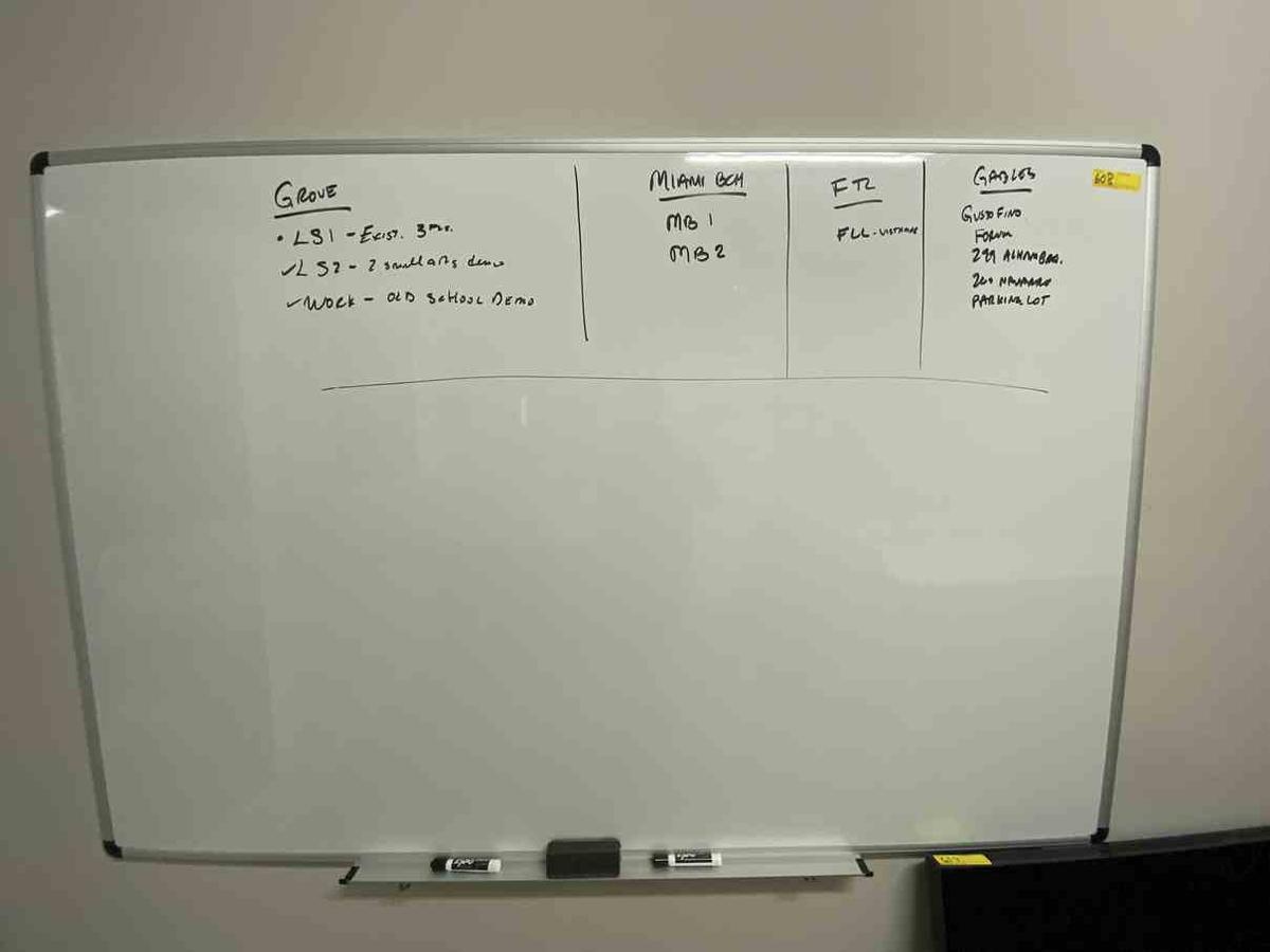 Dry Erase Board 72' x 48"