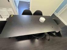 Black Conference Table 79" x 36"