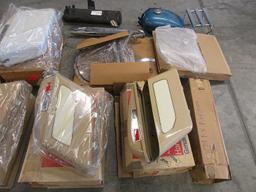 GAS TANK, COMPLETE EXHAUST SYSTEM PARTS, SADDLE BAGS, WIND SCREENS, SEAT, A